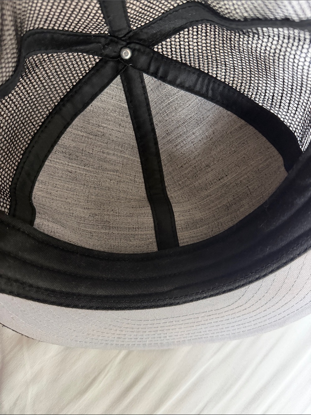 Fear of God Black Trucker Hat with Cream 'E' Patch - Picture 5 of 5